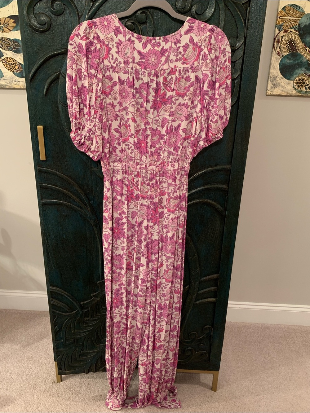 Spell Pink Floral V-Neck Jumpsuit - Picture 5 of 16